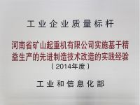 工业企业质量标杆
